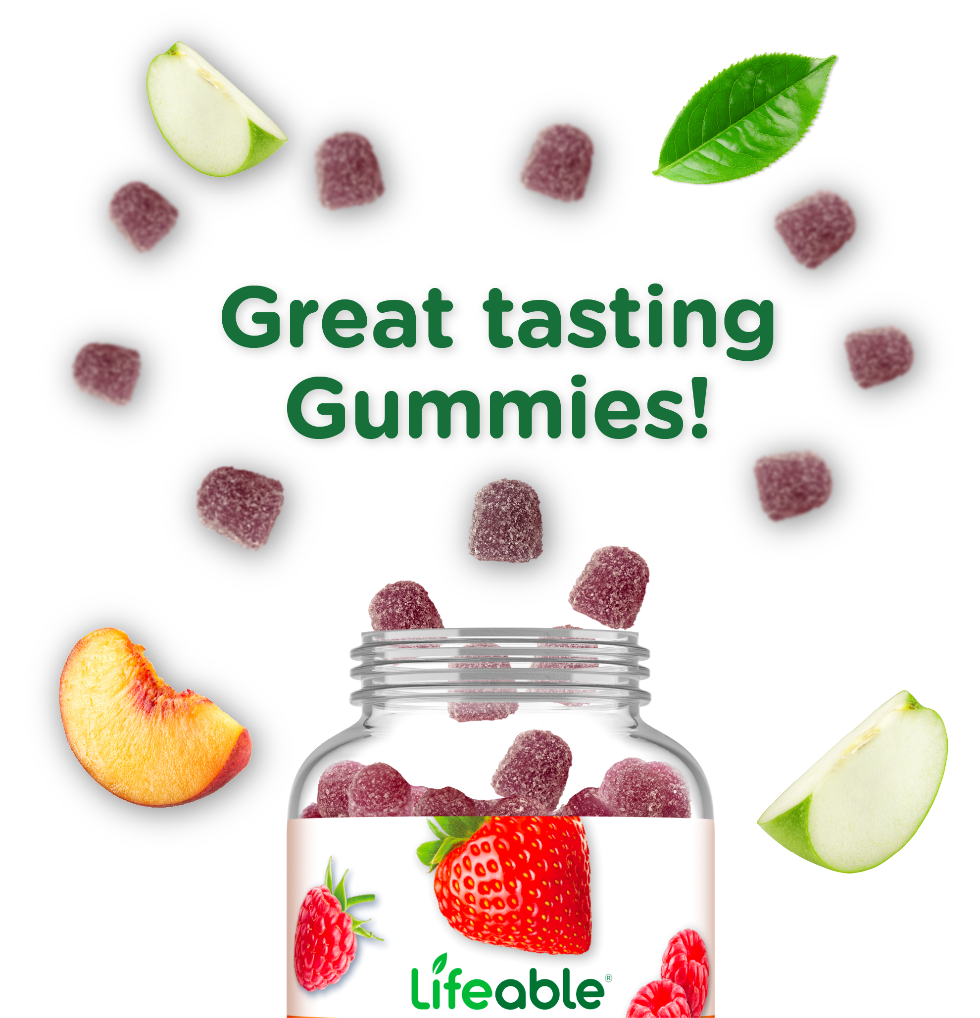 Lifeable - Omega 3 6 9 Gummies for Adults, 60 ct
