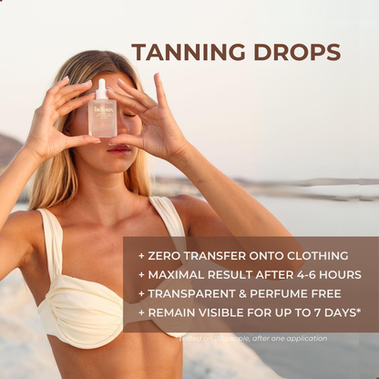 Helioux Self Tanning Drops For Face &amp; Body with Hyaluronic Acid
