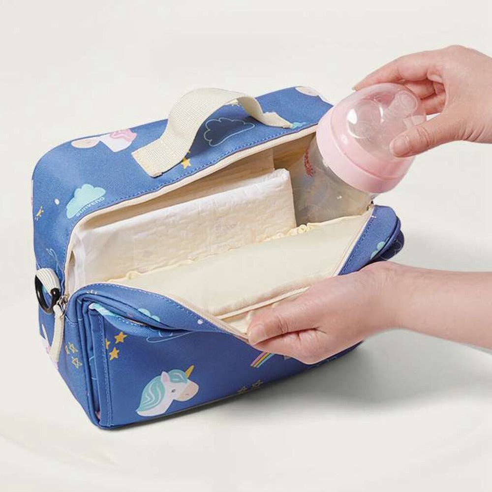 Diaper Changing Bag: Gray / Large