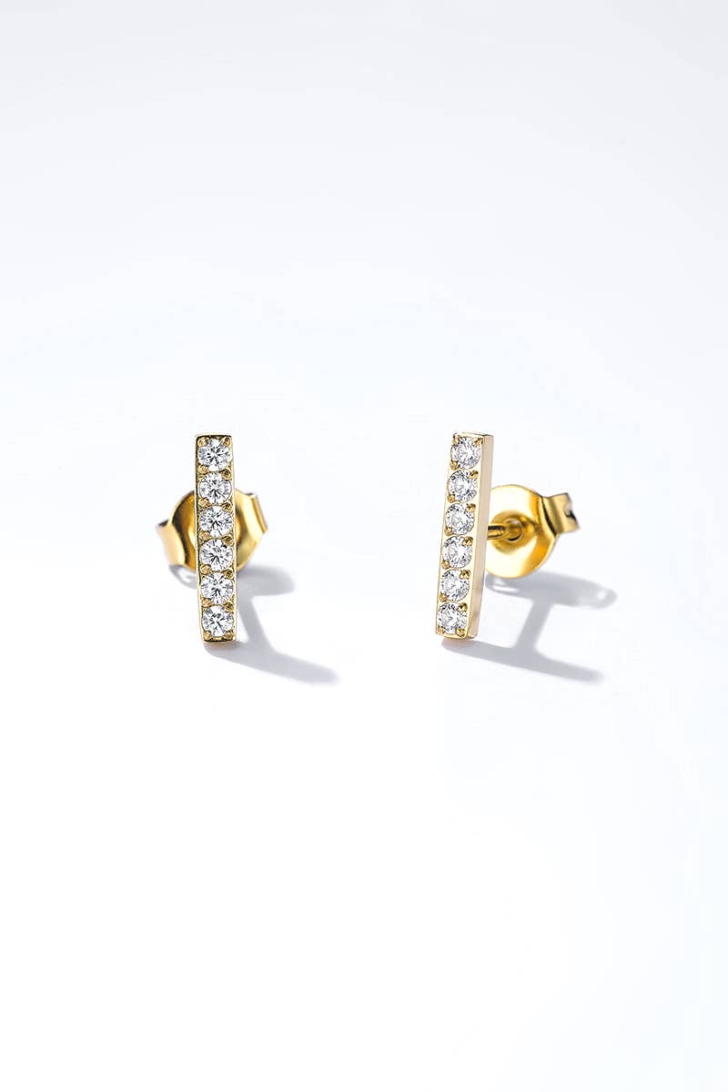 Stainless steel earrings 124AQ396: Silver