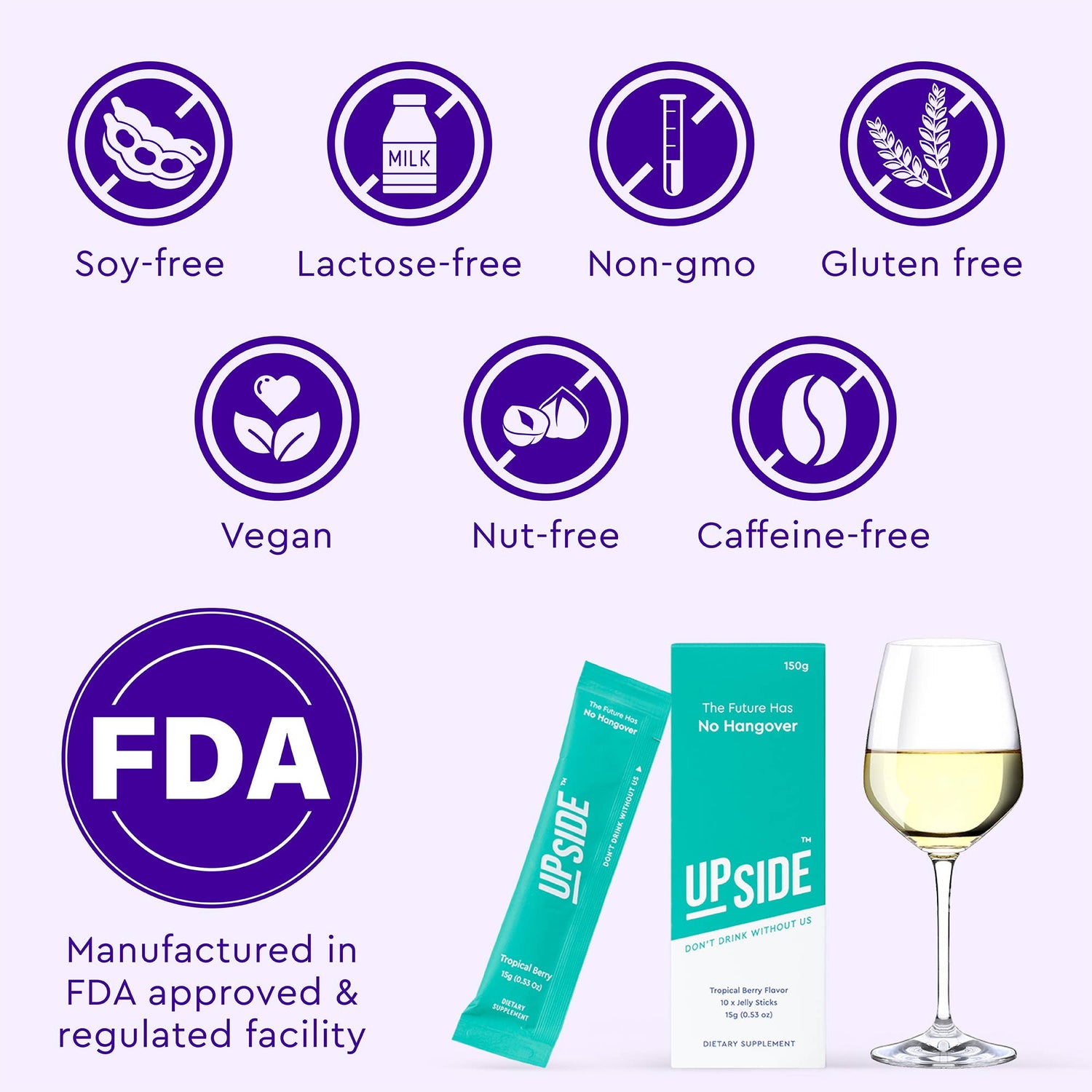 UPSIDE Before Drinking Hangover Sticks - Party Box (30-Pack)