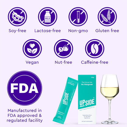 UPSIDE Before Drinking Hangover Sticks - Party Box (30-Pack)