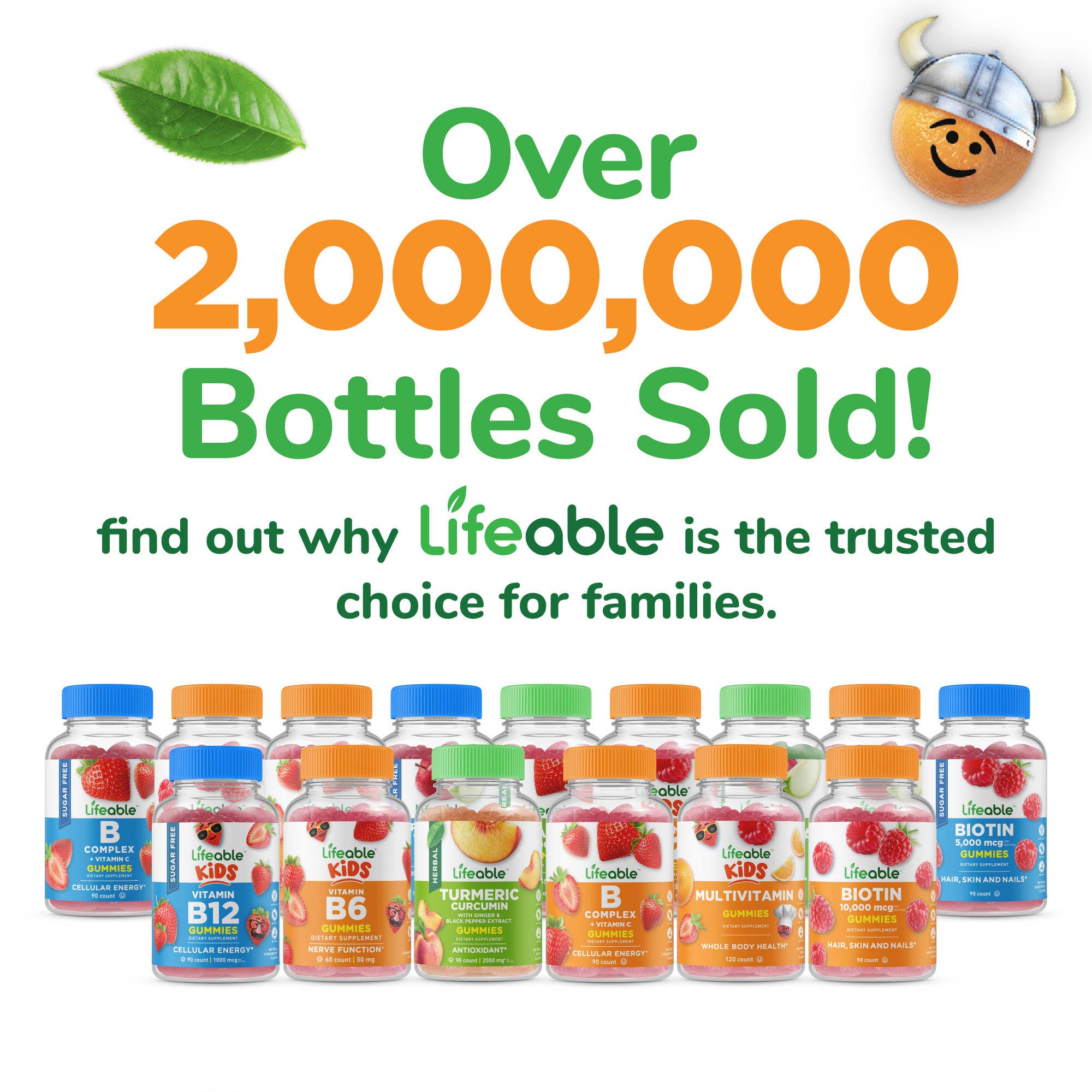 Lifeable - Vitamin B6 Gummies For Kids, 50mg, 60ct
