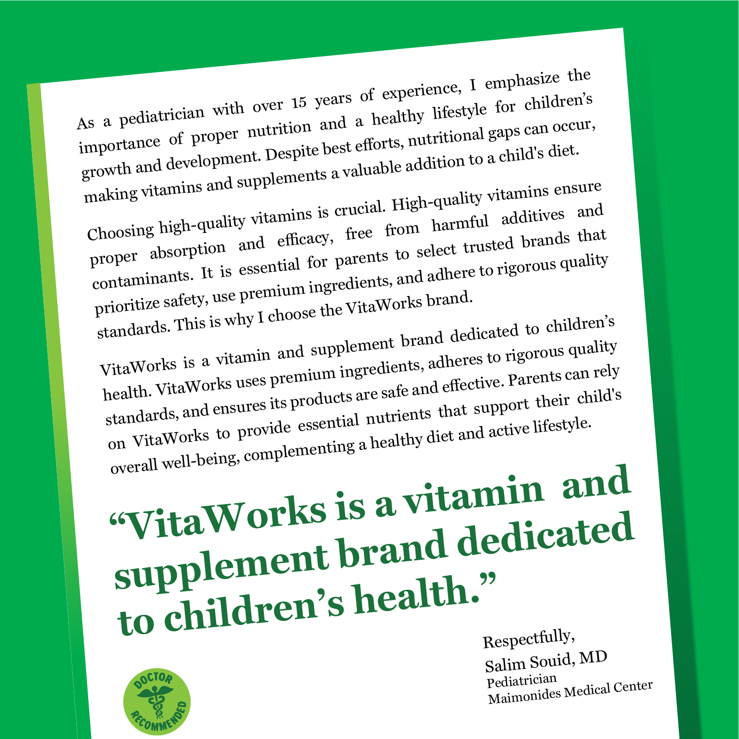 VitaWorks Magnessium Supplement for Kids Chewable, Strength: Orange / 120 Chewable Tablets