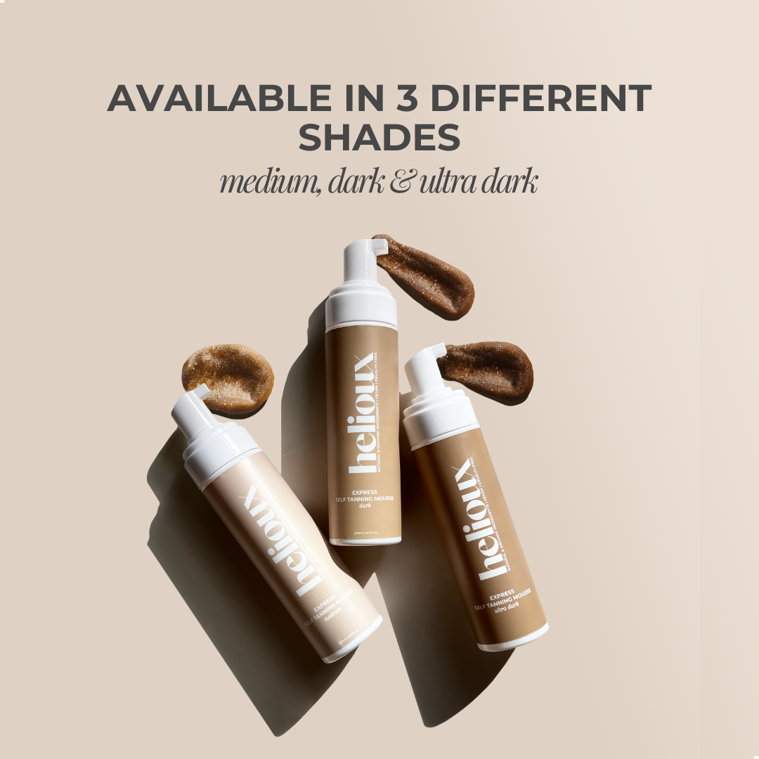 Helioux Self Tanner Mousse 1-3 Hour Express | Medium