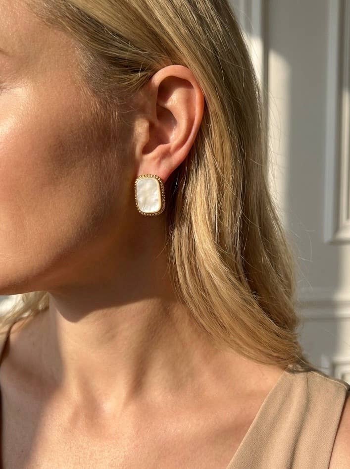 Stainless steel earrings 124AQ672: Gold / 100% Stainless steel