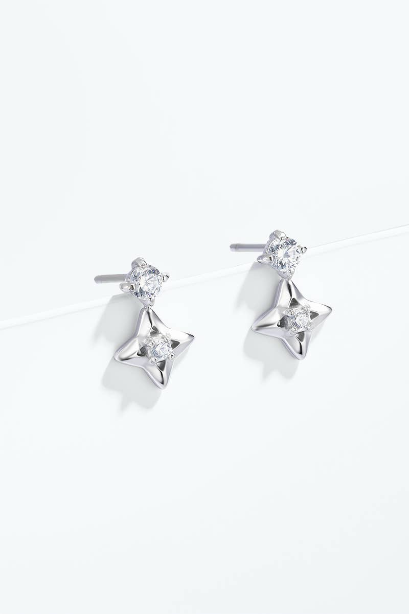Stainless Steel Earrings 124AQ618: Gold / 100% Stainless steel