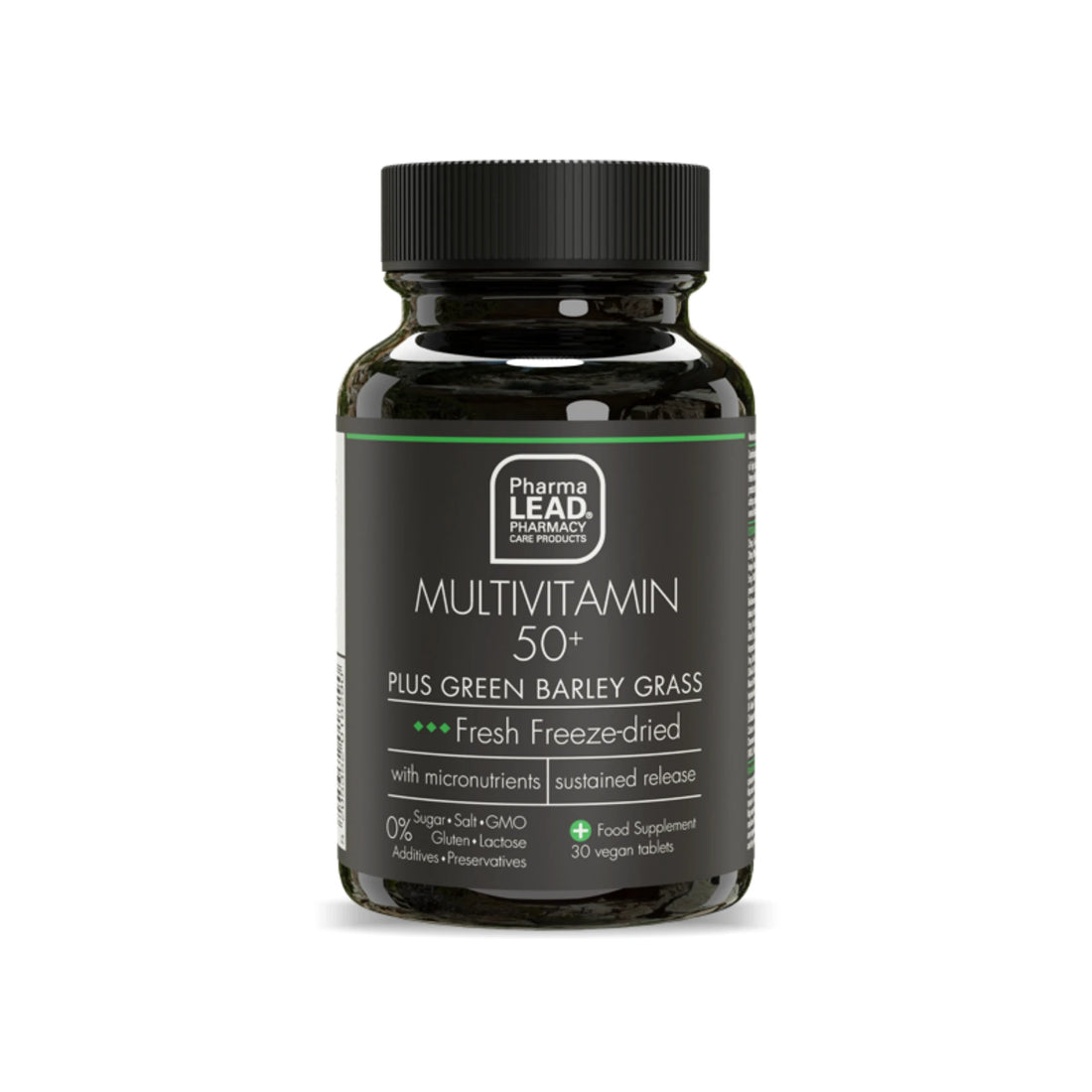 Multivitamin 50+ Plus Green Barley - Supports strong organism with vitamins, minerals, and green barley