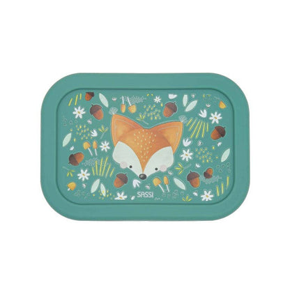LFGB Silicone Lunch Box - Crunchy The Fox