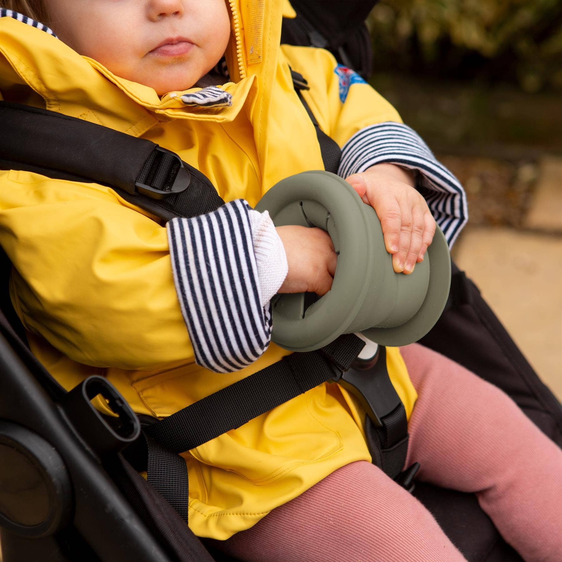Baby Silicone Snack Pot - By Tiny Dining: Silver Sage