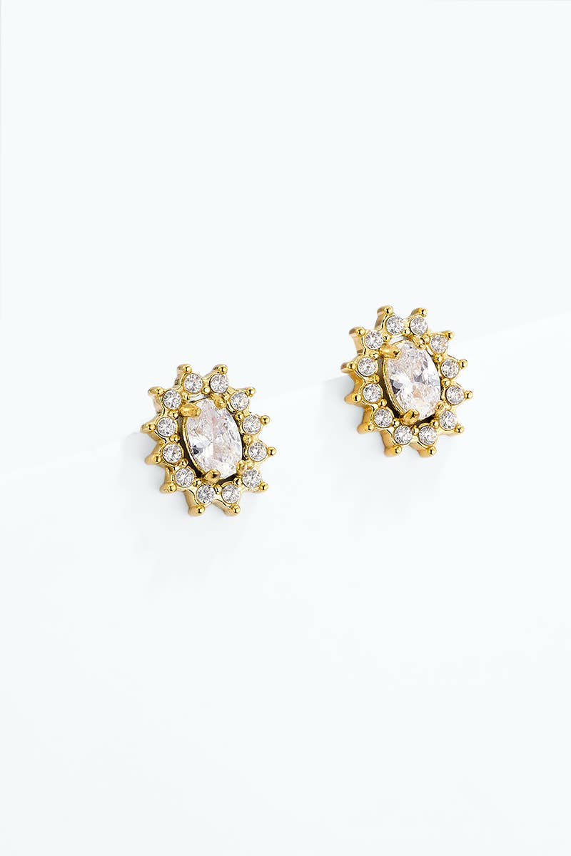 Stainless steel earrings 124AQ757: Or / 100% Acier inoxydable