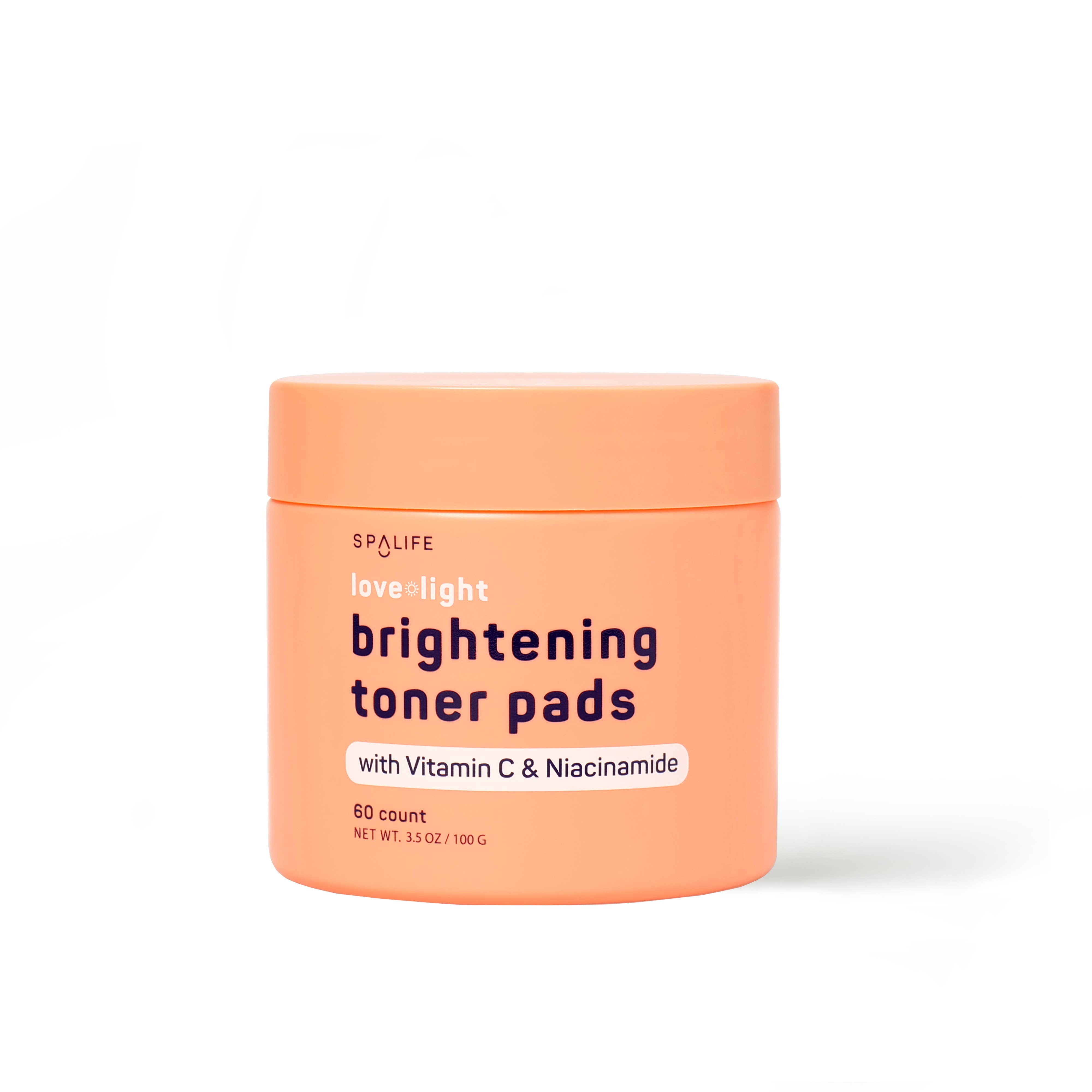 Love + light Korean Skincare Brightening Toner Pads - 60 Ct
