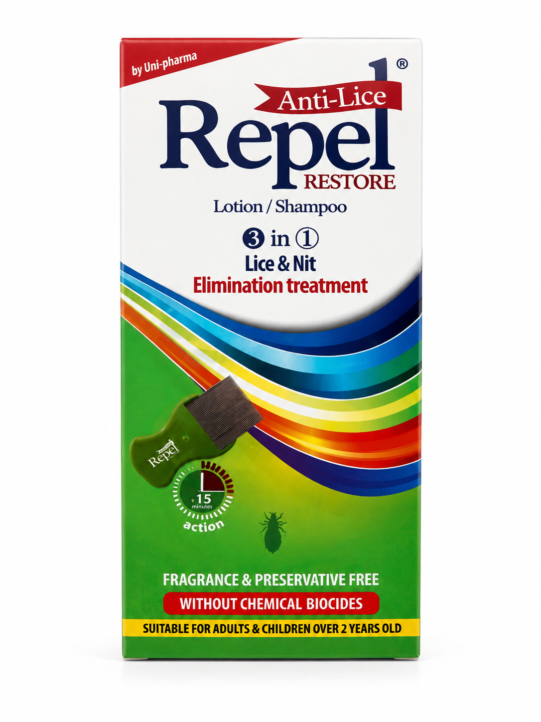 Repel Anti-Lice Restore 3-in-1 Lotion/Shampoo – 200g