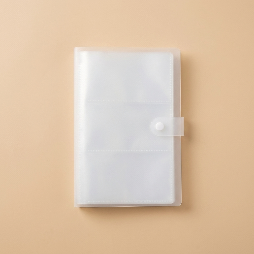Small Clear PVC Jewelry Organizer Flip Booklet