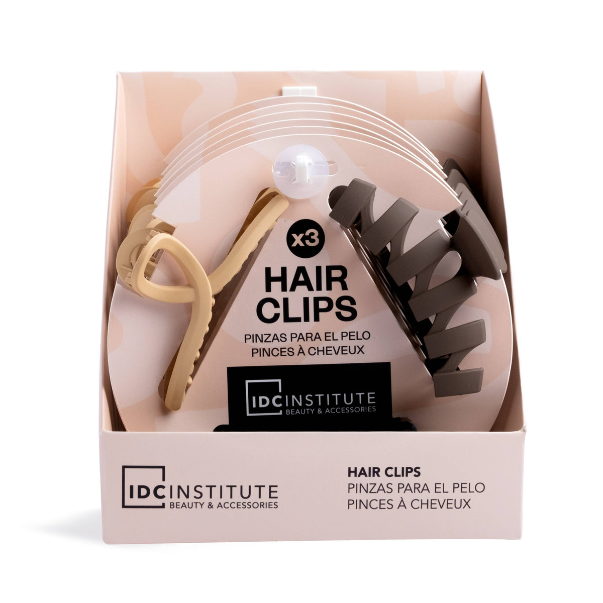IDC INSTITUTE 3x MATTE HAIR CLIPS