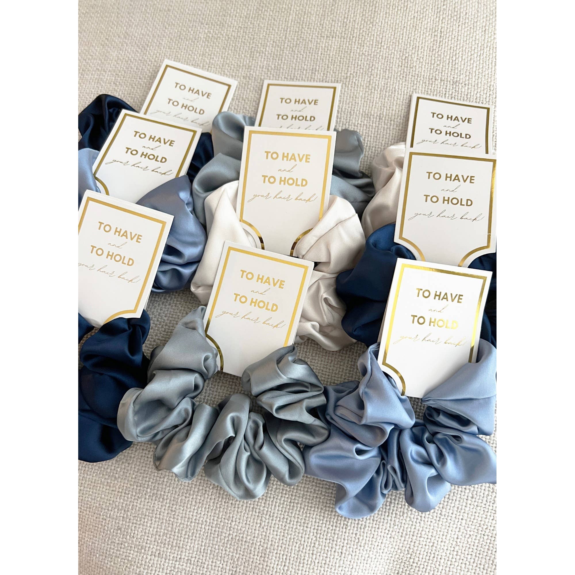 Silk Satin Soft Scrunchies - GRACE: CHAMPAGNE / ONE SIZE