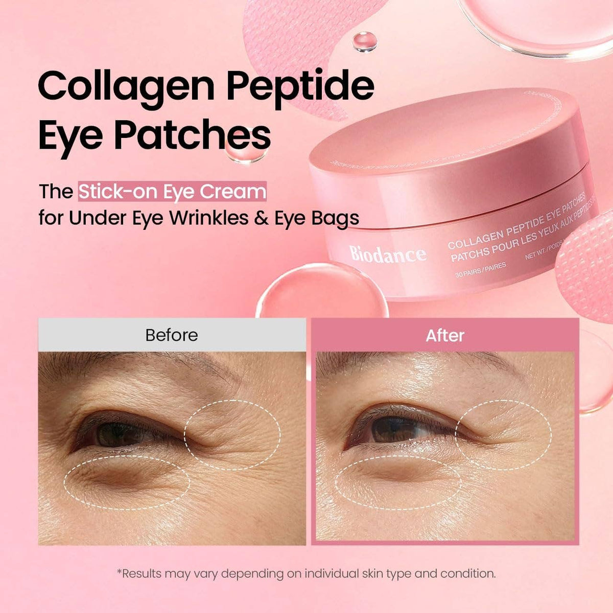 [Biodance] Collagen Peptide Eye Patches, 60count