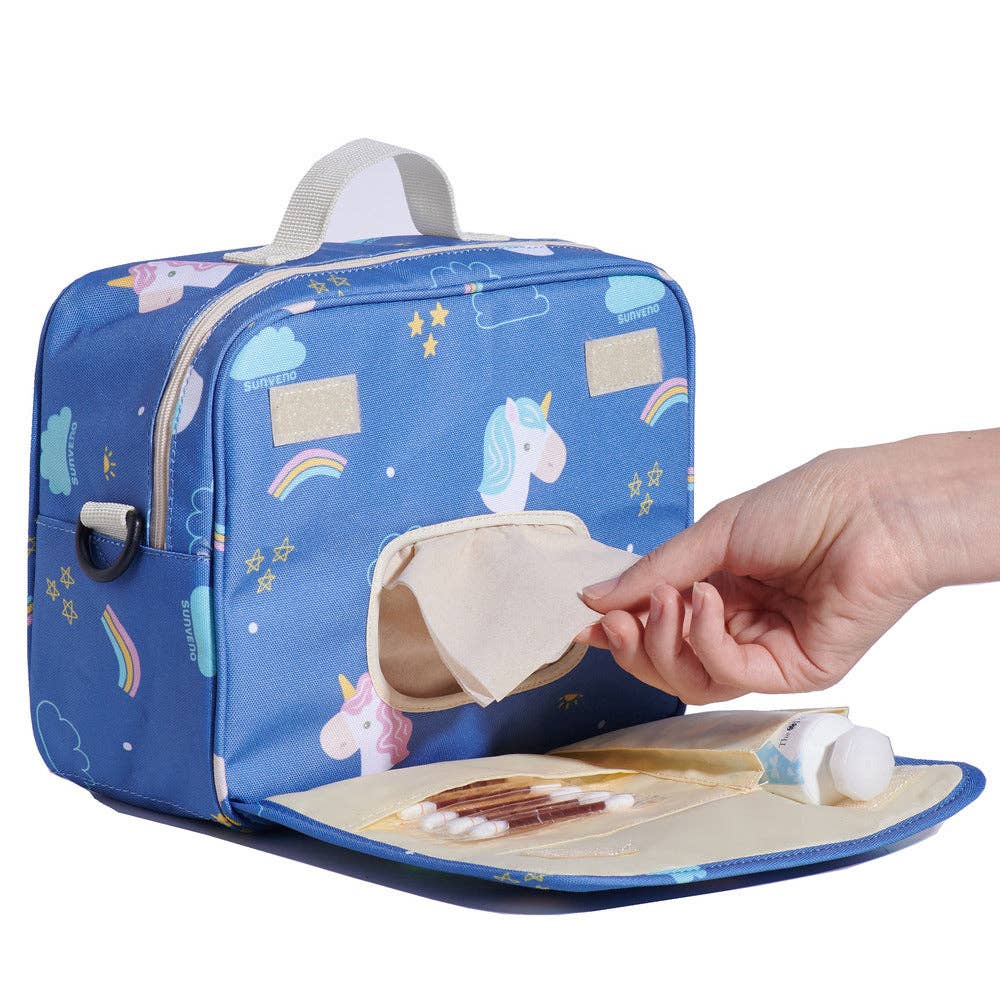 Diaper Changing Bag: Gray / Large