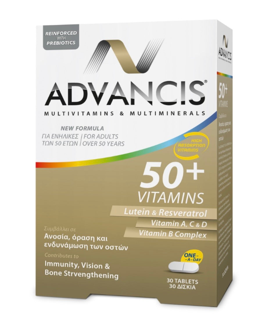 Advancis 50+ Vitamins – 30 Tablets