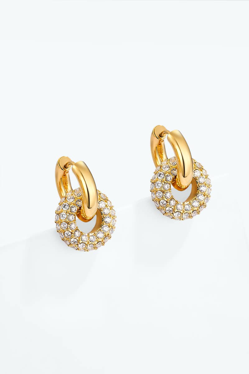 Stainless steel earrings 124AQ737: Gold / 100% Stainless steel