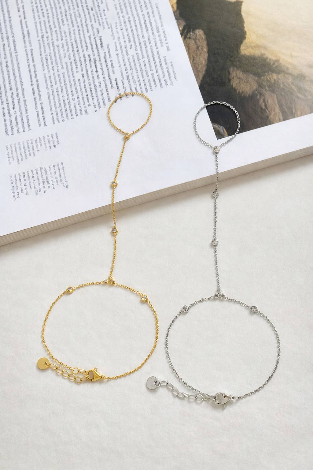 Stainless steel bracelet 324AQ205: Gold / Stainless steel