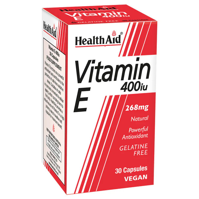 HealthAid Vitamin E 400 IU - Powerful antioxidant support and skin health.