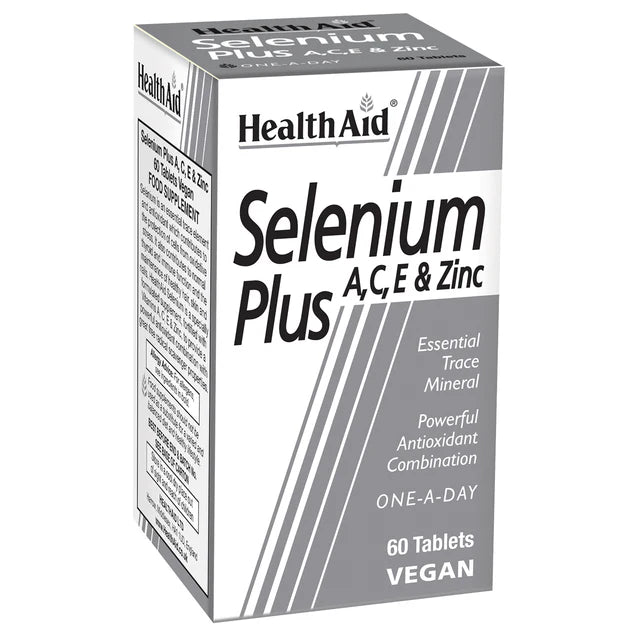 HealthAid Selenium Plus - Immune support and antioxidant protection supplement.