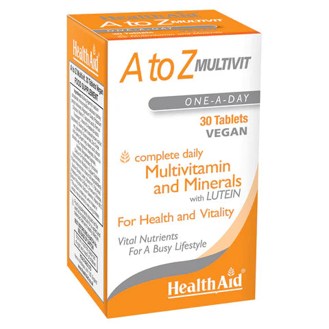 HealthAid A to Z Multivit Tablets - Comprehensive nutritional support for overall health.