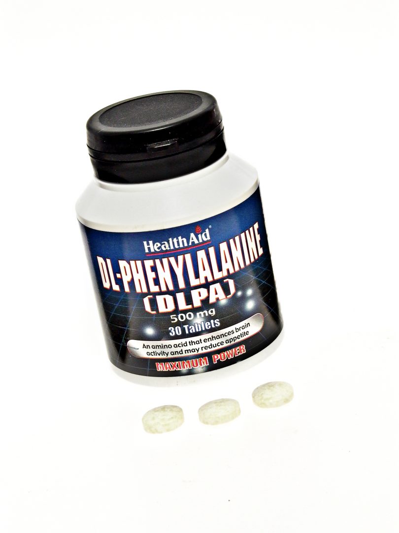 HealthAid DL-Phenylalanine (DLPA) 500mg Tablets - Brain function and mood support.
