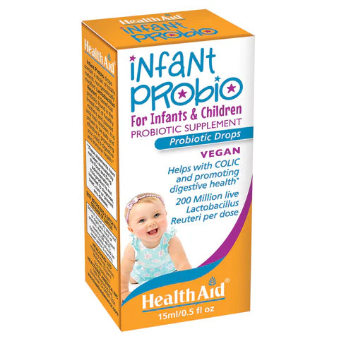 HealthAid Infant Probio Probiotic Drops - Digestive and immune support for infants.