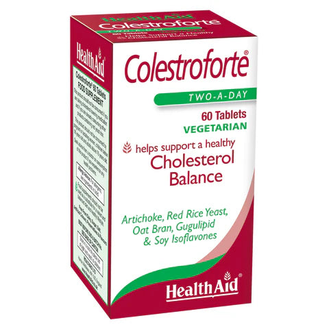 HealthAid Colestroforte Tablets - Supports cholesterol balance and cardiovascular health.