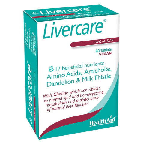 HealthAid Livercare Tablets - Liver health and detoxification support.