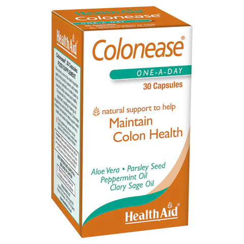 HealthAid Colonease Capsules - Supports colon health and relieves bloating.