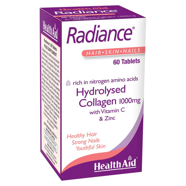 HealthAid Radiance Tablets - Nutritional support for hair, skin, and nails.