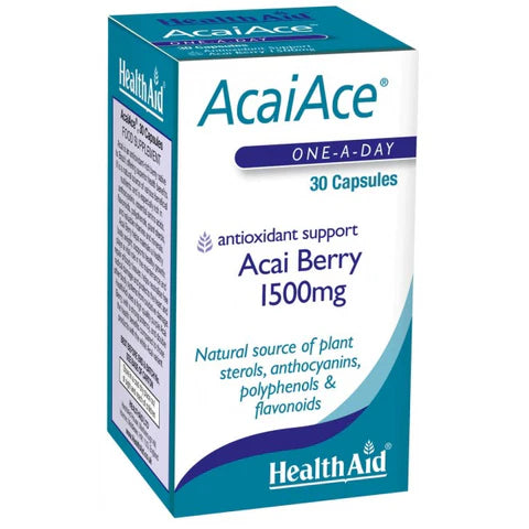 HealthAid AcaiAce Capsules - Antioxidant support with acai berry extract.