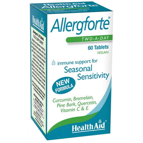 HealthAid Allergforte Tablets - Immune and allergy health support.