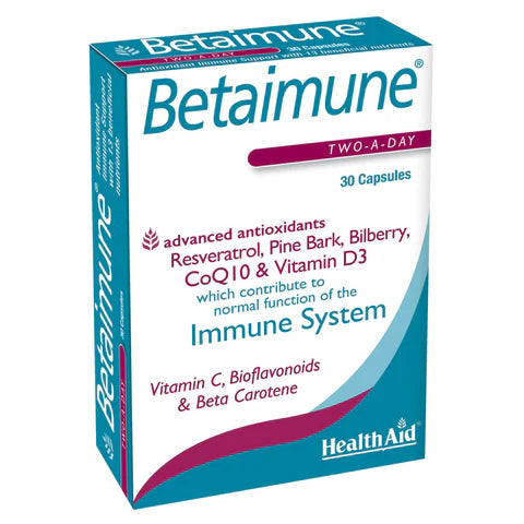 HealthAid Betaimune Capsules - Immune and antioxidant support.
