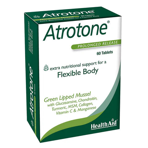 HealthAid Atrotone Tablets - Joint mobility and flexibility support.