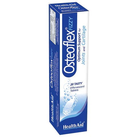 HealthAid Osteoflex Fizz Effervescent Tablets - Joint flexibility and bone health support.