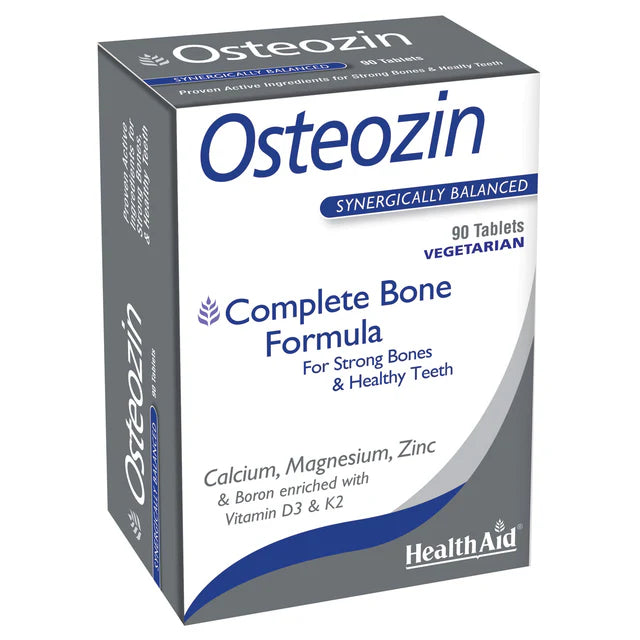 HealthAid Osteozin Tablets - Bone density and joint health support.
