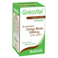 HealthAid GinkoVital Ginkgo Biloba 5000mg Capsules - Supports circulation and cognitive function.