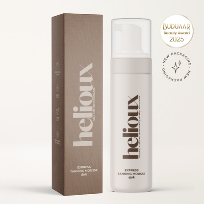 Helioux Self Tanning Mousse 1-3 Hour Express | Dark | Self Tanner