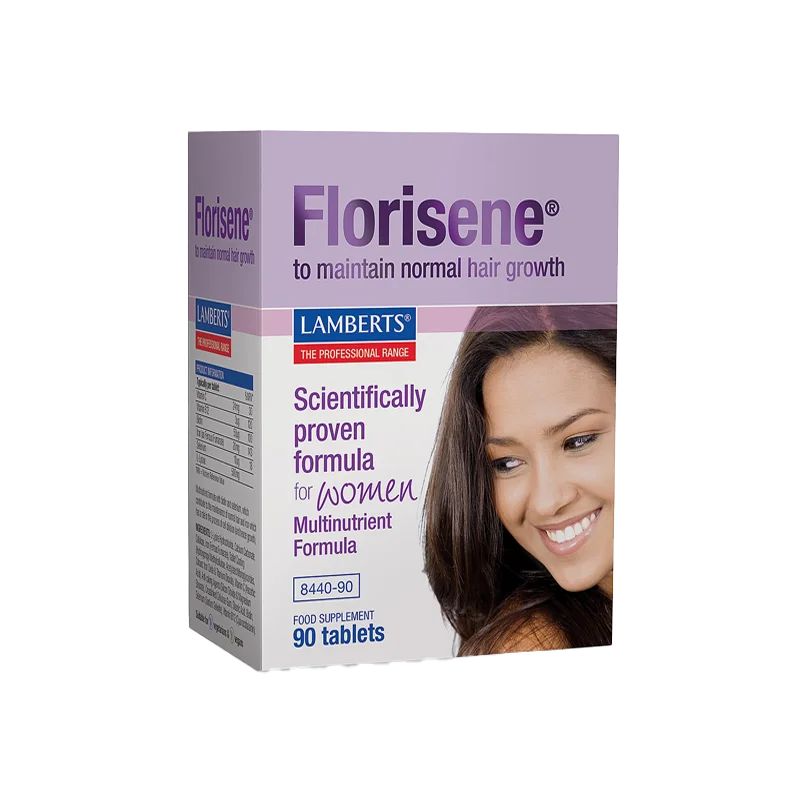 Lamberts Florisene for Women - Advanced formula targeting female hair loss through iron and nutrient supplementation.