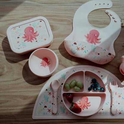 LFGB Silicone Lunch Box - Slurpy The Octopus