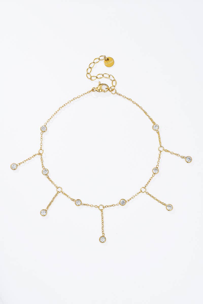 Stainless steel anklets 624AQ70: Or / 100% Acier inoxydable
