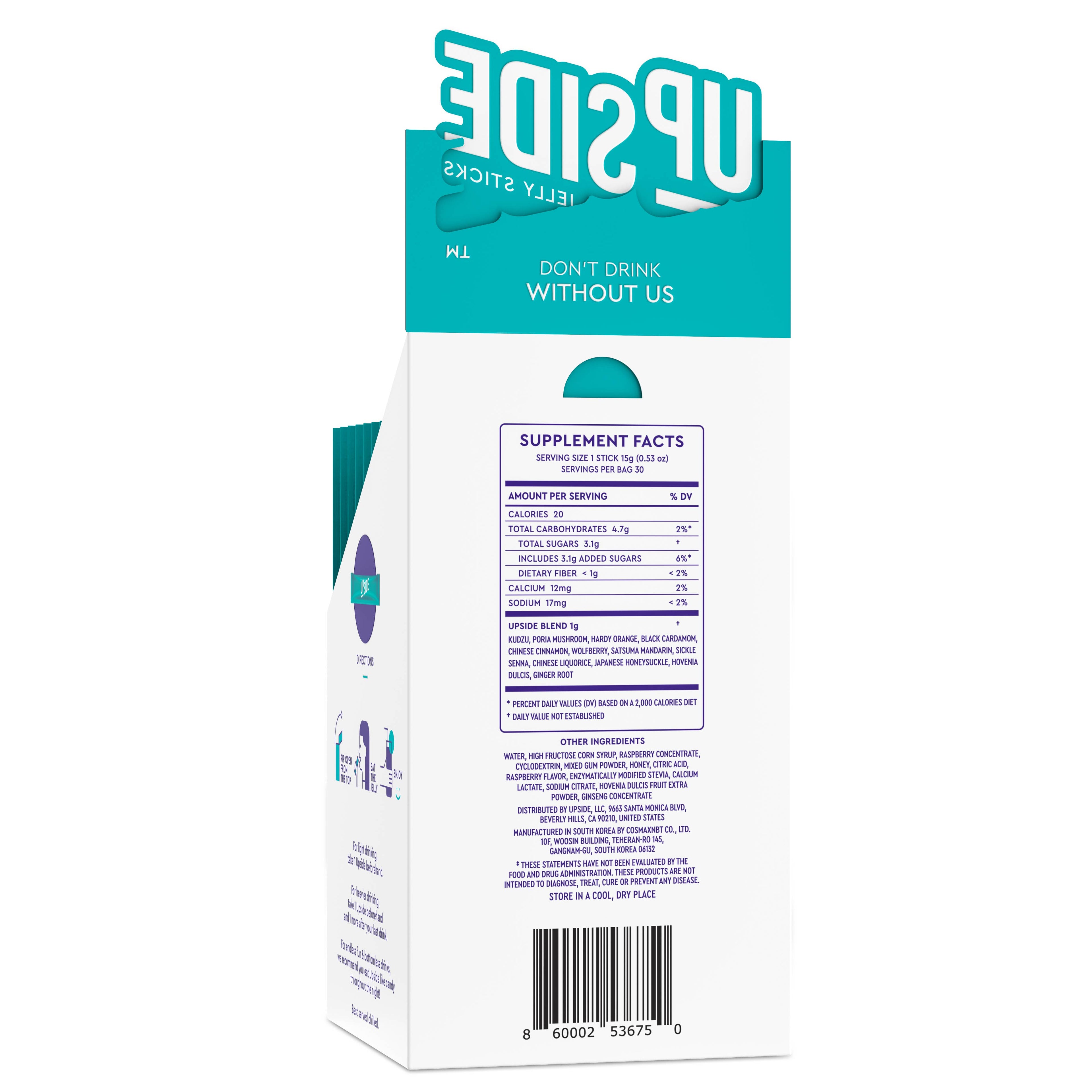 UPSIDE Before Drinking Hangover Sticks - Party Box (30-Pack)