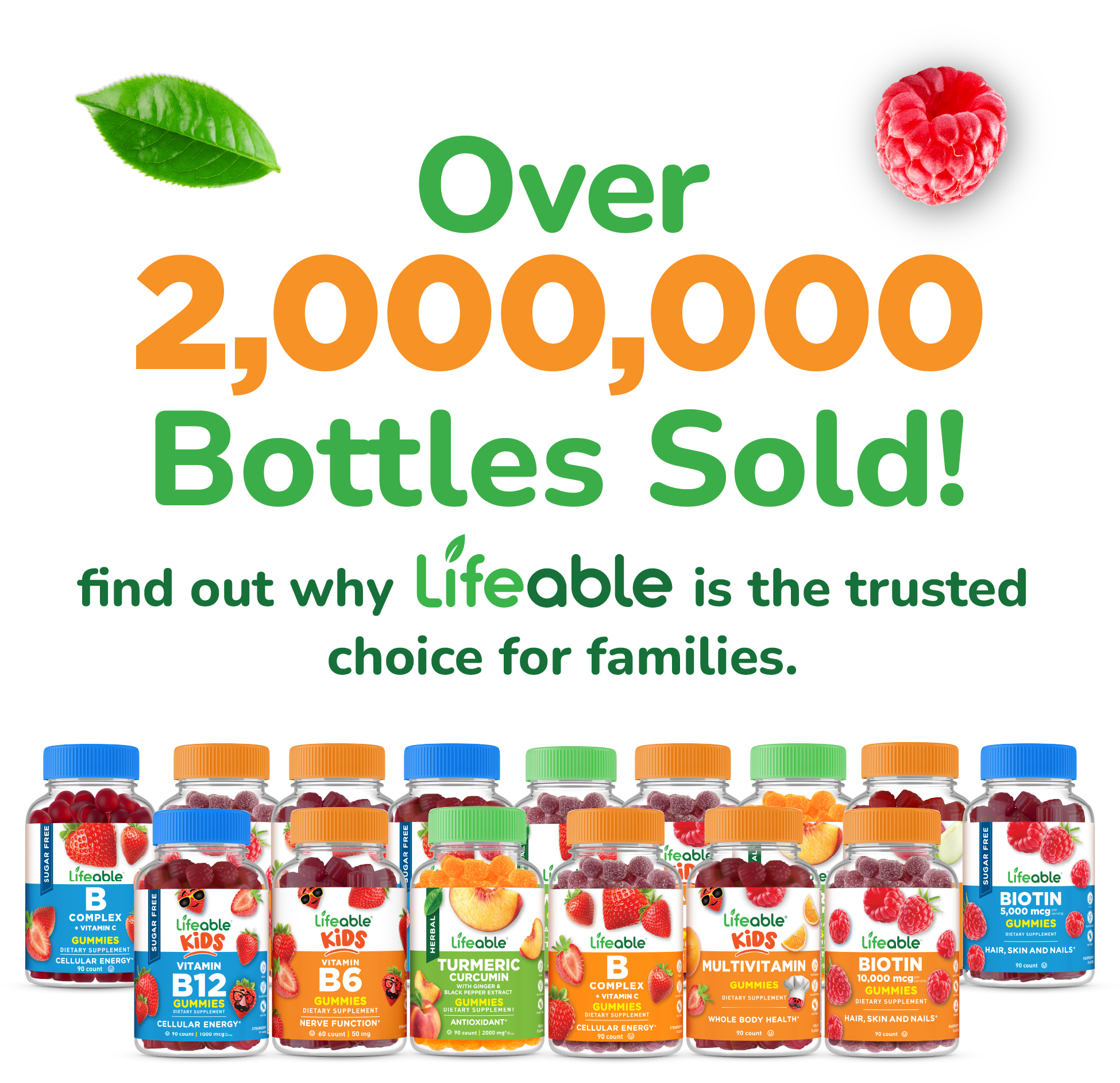 Lifeable - Omega 3 6 9 Gummies for Adults, 60 ct
