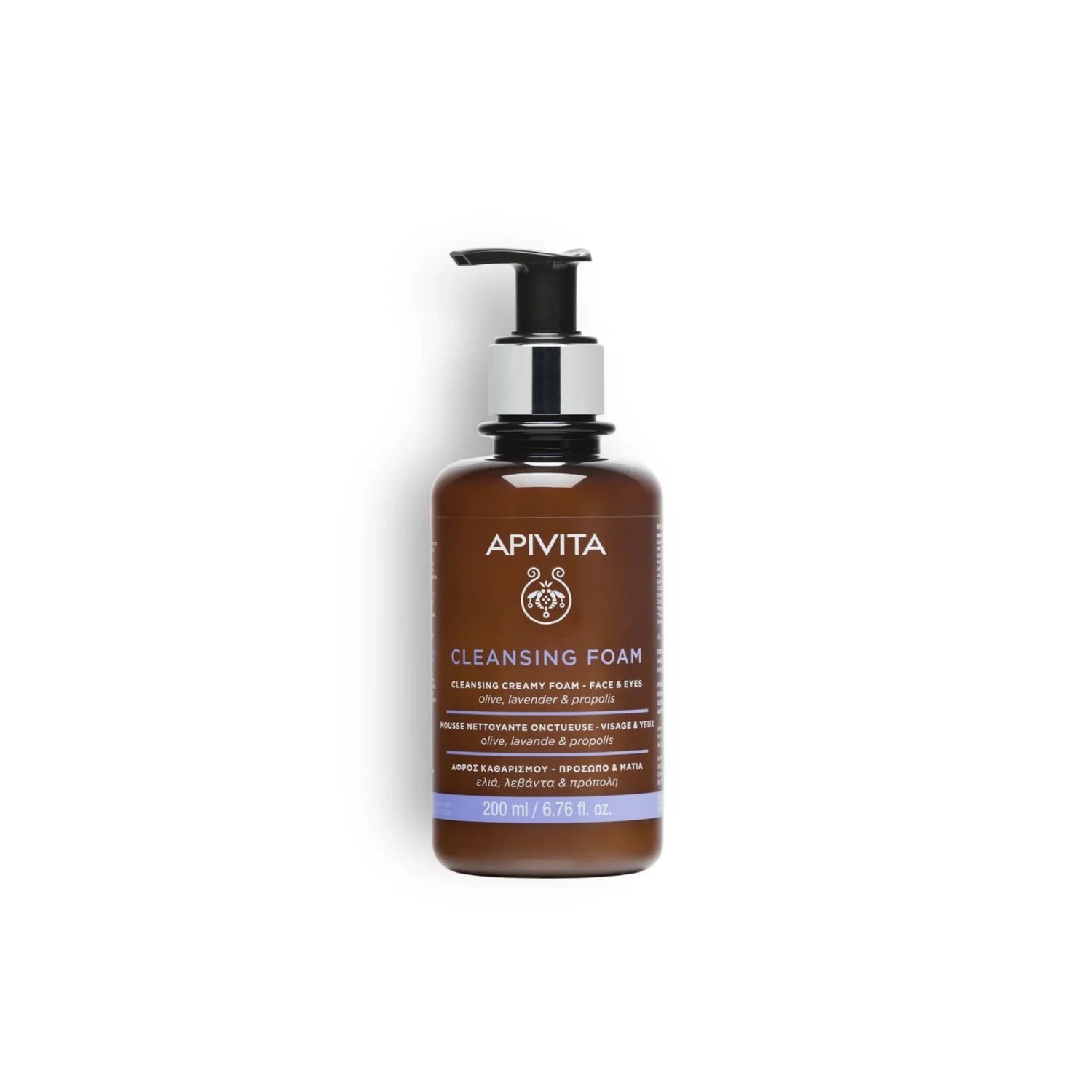 Apivita Cleansing Creamy Foam for Face &amp; Eyes - 200ml/300ml