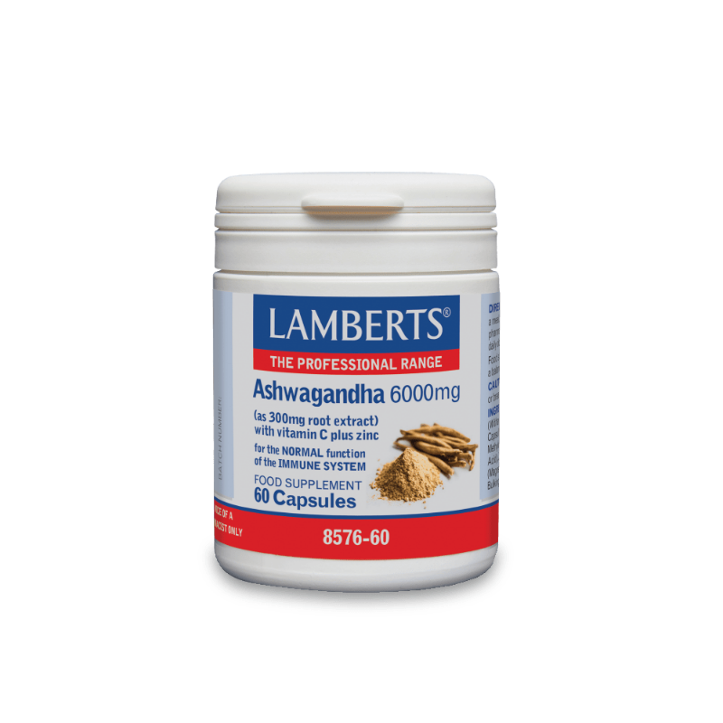 Lamberts Ashwagandha 6000mg - Supports stress management and energy.