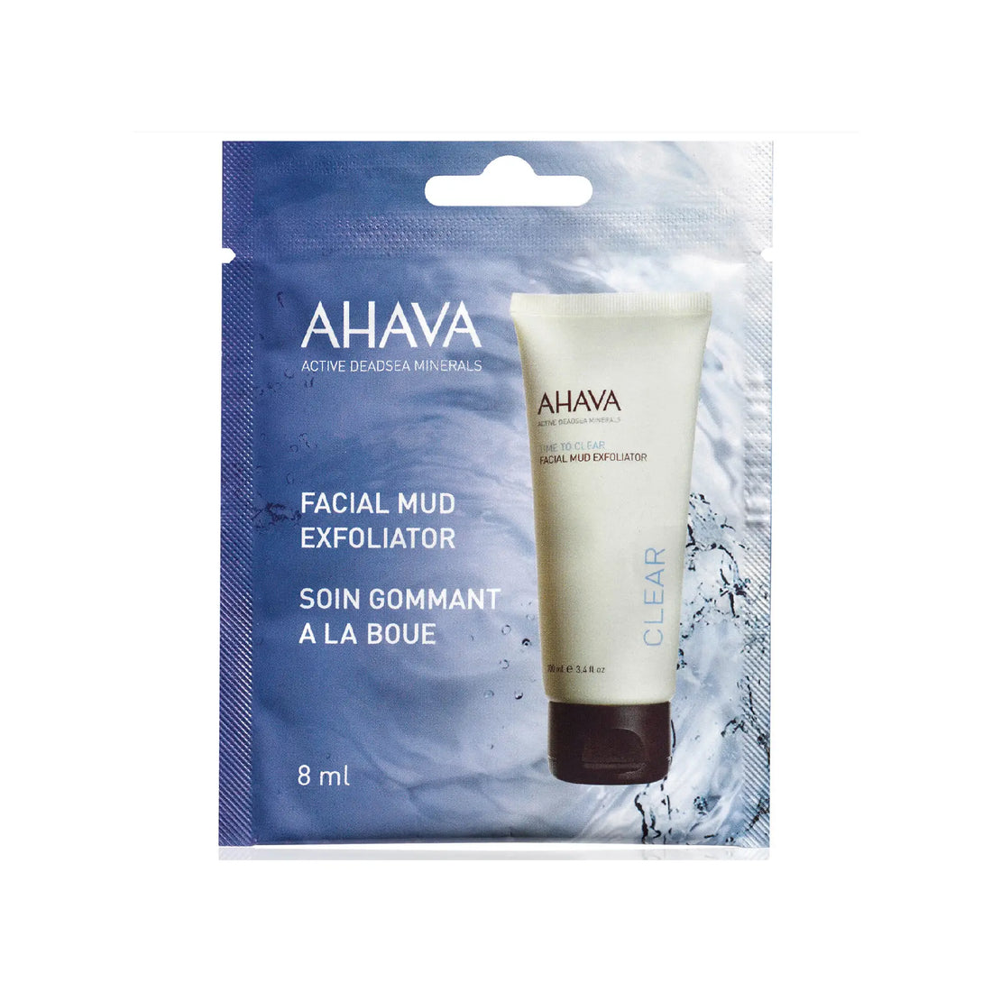 Ahava facial mud exfoliator.